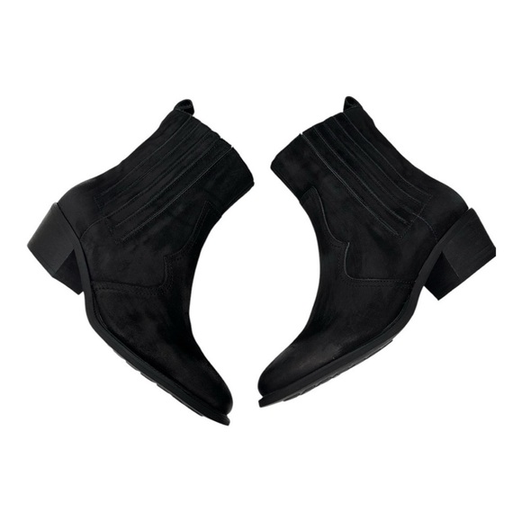 David Tate Baya Western Bootie black leather size 7 M - Picture 6 of 12